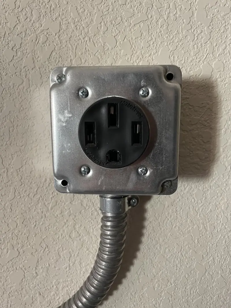 NEMA 14-50 outlet installed for Smart Home Electrical in Lithia Springs
